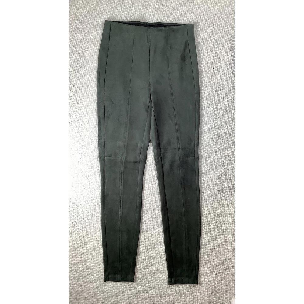 Tribal dark green velvet leggings size xs